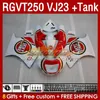 Fairings Kit Tank pour Suzuki RGV250 SAPC VJ23 RGVT250 RGV-250CC 97 98 Bodywork 161NO.8 RGVT-250 RGV-250 PANNEL RGVT RGV 250 CC 250CC 1997 1998 ABS CAURG