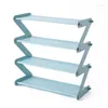 Clothing Storage Household Simple Stainless Steel Assembly Shoe Rack Oxford Cloth Dormitory Multi-layer Cabinet