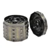 Tobacco Grinders smoke shop smoke accessory Gear style Zinc Alloy Herb Grinder 4Layer 60 MM With Sharp Blades Teeth Spice Tobacco Crusher
