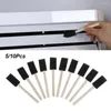 Car Sponge Air Conditioner Vent Outlet Keyboard Dust Cleaning Wooden Handle Brush