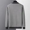 Herentruien 2022 Nieuwe herfst winter high -end streep gebreide vesten trui mode wol Cardigan mannen Koreaanse zachte warme heren gebreide grear g221010