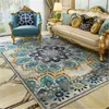 Carpets Large Luxury Center Area Rug Maroc Tappeti Persian Green Carpet American Country Retro Ethnic Rugs Coffee Table Floor Mats