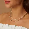 Choker ZMZY Boho Pearl Necklace For Female With Miyuki Seed Beads Handmade Beaded Wholesale Friends Birthday Gift Streetwear