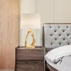 مصابيح طاولة حديثة أوروبا الكريستال LED Stone Deco Mariage Bed Lamp لغرفة النوم غرفة الطعام بجانب السرير