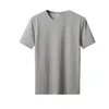 Camisetas para hombre, camiseta de manga corta de Color sólido, camiseta de verano, ropa de verano a la moda, camiseta interior de media manga de marca blanca