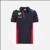 オートバイアパレルF1レーシングシャツフォーマワンチームTシャツ公式チームドライバーTシャツ新しい夏のモータースポーツレッドショートスリーブブレートDHTSV