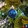 Décorations de Noël Clear Ball Ornements Arbre Pendentif Décoration Mariage pour cadeau 9 couleurs Plastiques en option Party Decor Pendentifs