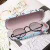 Boîtes de montres lunettes étui rigide pour lunettes femmes étuis optiques imprimé fleuri lunettes lunettes support de la boîte verre pour les yeux