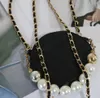 Designer Round Coin Purse Chain Women Single-Shoulder Bags PU Pearl Handbag Leisure Fashion Wallets Messenger Bag Black Change Purse Wallet Crossbody