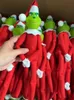 30cm New Christmas Grinches Doll Green Hair Monster Plush Toys Home Decorations Elf Ornament Pendant Children Birthday Gifts FY3894 1017