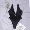 Damen-Overall, Strampler, Bodysuit, Badeanzug, figurbetont, Damen-Monokini, Strandmode, schnell trocknend, attraktiver Einteiler mit Schnürung vorne