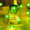 Strings LED Irish Festival String Lights St. Patrick's Day Shamrock Hat Decorative Light Copper Wire Lantern