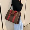 Moda grande capacidade sacola para as mulheres 2024 nova lona retalhos ombro crossbody saco designer casual bolsas femininas e bolsa