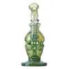 Neue Ankunft Einzigartige Faberge Fab Egg Glasbongs 14mm Gelenk Wasserpfeifen Duschkopf Perc Perkolator Rauchpfeifen Berauschende Glaswasserpfeifen Grün Blau Dab Rigs mit WP2282