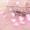 문자열 조명 1.5m/3m/6m Cotton Love String Light Batterd Garland Festoon Led Year 's Decor Christmas