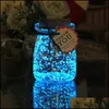 Decorative Objects Figurines 10G Party Diy Fluorescent Super Luminous Particles Glow Pigment Bright Gravel Noctilucent Sand Glowing Dh8M4