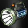 Flashlights Torches Super Bright Rechargeable Outdoor Multi-function P1000 Led Long-range Spotlight Battery Display COB Light