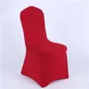 Elastic Wedding Chair Covers White Polyester Spandex Party Banquet Seat Cover Hotel Decoration