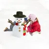 Decorazioni natalizie Snowman Abita Kit Strumento Manuale giocattolo Gift Ornament Cappello Cappella