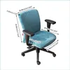 Chair Covers Veet Lift Computer Desk Chair Er For Office Study Room Spandex Rotating Seat Case Removable Slipers Drop Delivery 2022 H Otwqa