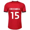 22 22 Honeyman Cresswell Mens Soccer Jerseys Home Away 3rd Saville Cooper Flemming Malone Bradshaw Football Shird半袖ユニフォーム