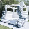 Maison gonflable blanche de rebond de Festival en plein air, château gonflable de mariage blanc pour adultes et enfants