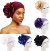 Frauen 3D große Blume Turban Floral Beanie Hüte Chemo Cap muslimische islamische indische Hut Damen Haar-Accessoires