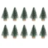 Décorations de Noël Arbres Mini Pin Miniature Snowsisal Artificiel Fête De Noël Bouteille Artisanat Décor Modèle Brushdesktop Décoration