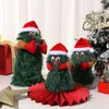 Decorações de Natal S/M/L Electric Sing Dancing Gire 360 ​​° Tree Toys Funny Children Decoration Ornament