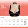 Form Fake Boobs False Breast Plate High Collar Silicone Breast Forms BG Cup for Crossdresser Cosplay Breasts Enhancers