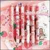 Stylos à gel Stylos mignons Kawaii Stylo Fournitures d'art Papeterie coréenne École Ball Drop Livraison 2022 Bureau Business Écriture industrielle Dhjyz