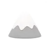 Night Lights LED Light Silicone Snow Mountain Touch Control Sensor USB Charging Christmas Decor Children Bedroom Gift Creative Lamps