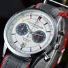 新しいカール F ブヘラ クロノグラフカジュアルスポーツ多機能クォーツ時計トップブランドの高級ナイロンストラップメンズ腕時計 Relojes