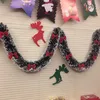 Fleurs décoratives 200 cm décorations de Noël de Noël Tops ruban Garland Tree Tree Party Supplies Home Decoration