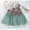 Girl Dresses Babany 0-6 Years Infant Baby Girls Crew Neck Tulip Bow Sleeveless Clothing By Designer Born Cotton & Yarn Dress
