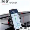 자동차 홀더 대시 보드 자동차 전화 홀더 쉬운 클립 마운트 스탠드 GPS 디스플레이 브래킷 지원 8 X 드롭 배달 2022 모바일 오토바이 DHVLD