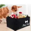 Dog Apparel Pet Storage Basket For Organizing Toys Blankets Leashes And Food