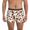 Underpants Black And White Cow Print Underwear Trendy Pattern Spots Customs Trunk Males Panties Elastic Boxer Brief Birthday Gift
