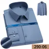 Męskie koszule 2022 Męskie koszulę bez żelaza długie rękaw miękki szczupłowy elastyczność Praca biznesowa