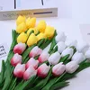 Decorative Flowers 1pc Artificial Garden Tulips Real Touch Tulip Bouquet Decor For Home Wedding Festival