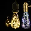 Lâmpada de corda Edison st64 iluminação colorida quente AC220V Copper Wire Decor Home Holiday Night Lamp