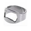 Portable Finger Ring Bottle Openers Colorful Stainless Steel Beer Bar Tool RRE14858
