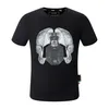 Plein urso camiseta masculina designer tshirts Round Round Rhinestone PP Skull Men T-shirt Round Neck SS Pedras clássicas Hip Hop Streetwear