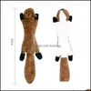 Giocattoli per cani Mastica Simpatici giocattoli di peluche Squeak Pet Lupo Coniglio Animale Cane Mastica Fischio stridulo Invoed Scoiattolo Drop Delivery 2022 Home Gard Dhhyb