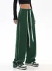 Spodnie damskie joggery spodnie dresowe zwykłe szerokie nogi paski Hip Hop Hop Spi Streetwear Dripstring Spodni Vintage 221011