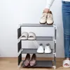 Assemblage multifonctionnel de chaussure de tissu de ménage de support d'acier inoxydable de stockage de vêtements pour économiser de l'espace