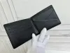 2023 Luxurys Designer kurze Brieftaschen für Männer Karteninhaber Paris Schwarzer Plaidstil Herren Brieftasche mit Kasten gute Qualität