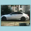 Bilklistermärken Nya 2st/Set Edition Side Kirt Decoration Sticker för Benz C Class W205 C180 C200 C300 C350 C63 AMG Drop Delivery 2022 Dhaun