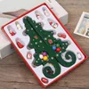 Christmas Decorations 2022 Handmade Stereo Wooden Tree White/Green/Gold Children's Layout Decoration Ornaments