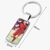 Fashion DIY sublimation blank keychains Soccer football designer keychain wallet Handbag Lover Keychains Car Key Ring for Woman Man Valentines Day Christmas Gift